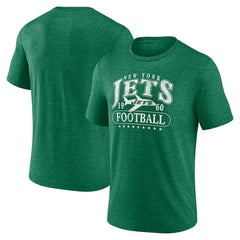 New York Jets Retro Tri-Blend T-Shirt Heather Green | Fanatics