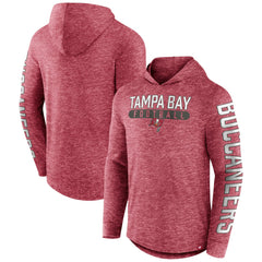Tampa Bay Buccaneers Pill Stack Long Sleeve Hoodie T-Shirt Heather Red | Fanatics
