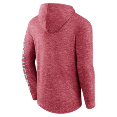 Tampa Bay Buccaneers Pill Stack Long Sleeve Hoodie T-Shirt Heather Red | Fanatics