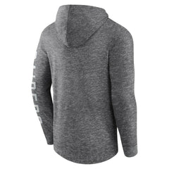 Las Vegas Raiders Pill Stack Long Sleeve Hoodie T-Shirt Heather Charcoal | Fanatics