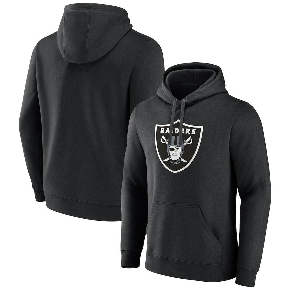 Las Vegas Raiders Primary Logo Fleece Pullover Hoodie Black | Fanatics