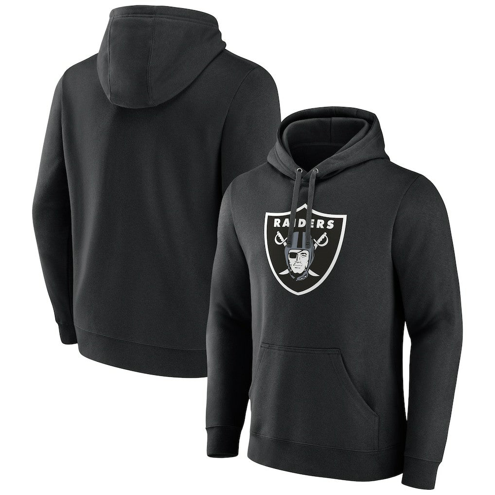 Las Vegas Raiders Primary Logo Fleece Pullover Hoodie Black | Fanatics