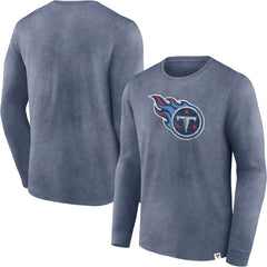 Tennessee Titans Washed Primary Long Sleeve T-Shirt Heather Navy | Fanatics