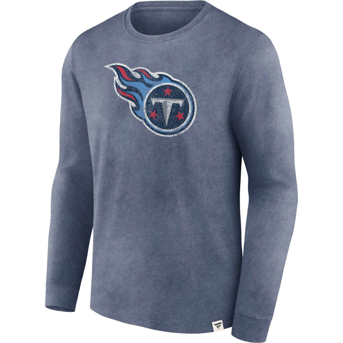 Tennessee Titans Washed Primary Long Sleeve T-Shirt Heather Navy | Fanatics