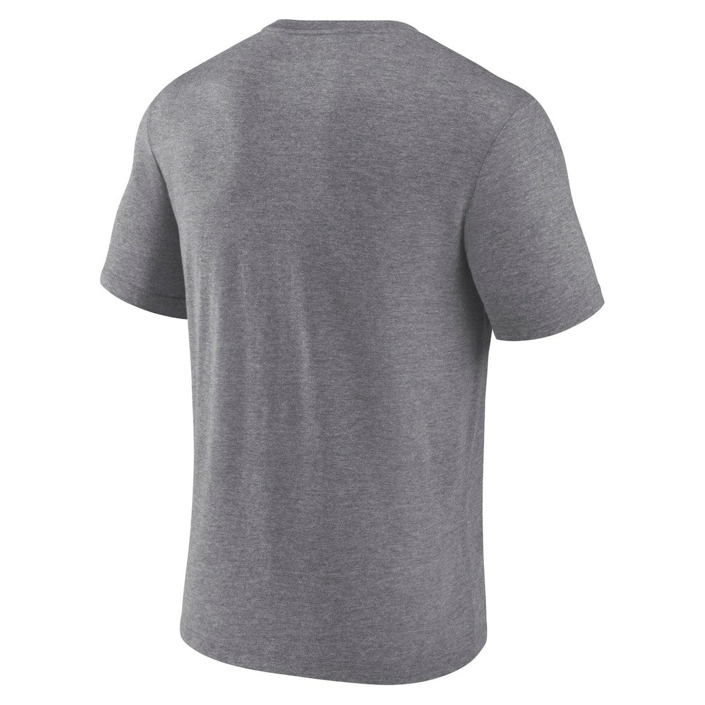 Las Vegas Raiders Warped Block Tri-Blend T-Shirt Heather Gray | Fanatics