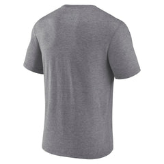 Las Vegas Raiders Warped Block Tri-Blend T-Shirt Heather Gray | Fanatics