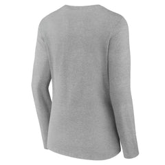 Tampa Bay Lightning Women's Team Logo Long Sleeve V-Neck T-Shirt - Gray - NHL