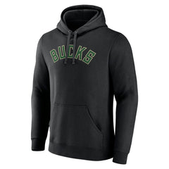 Milwaukee Bucks Wordmark Alternate Pullover Hoodie Black - NBA