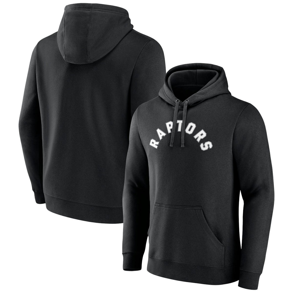 Toronto Raptors Wordmark Team Logo Pullover Hoodie Black - NBA