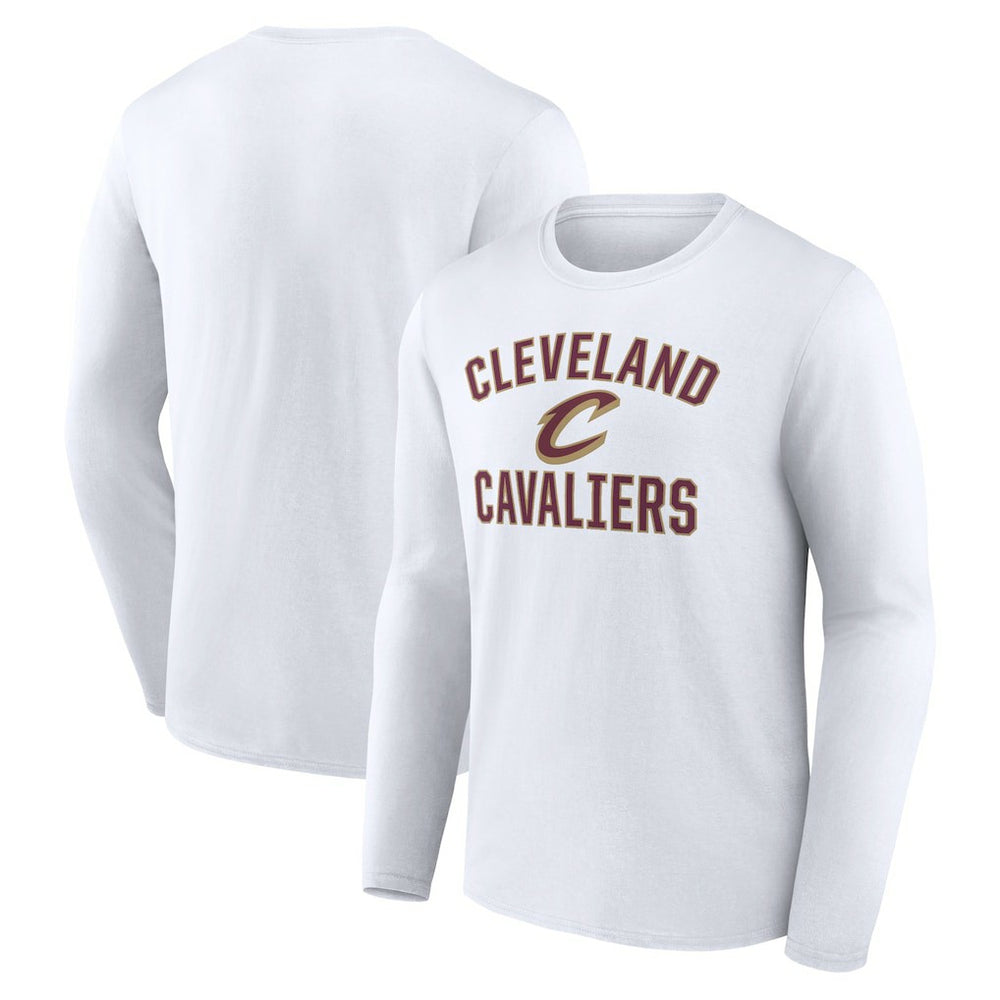 Cleveland Cavaliers Victory Arch Logo Long Sleeve T-Shirt White - NBA