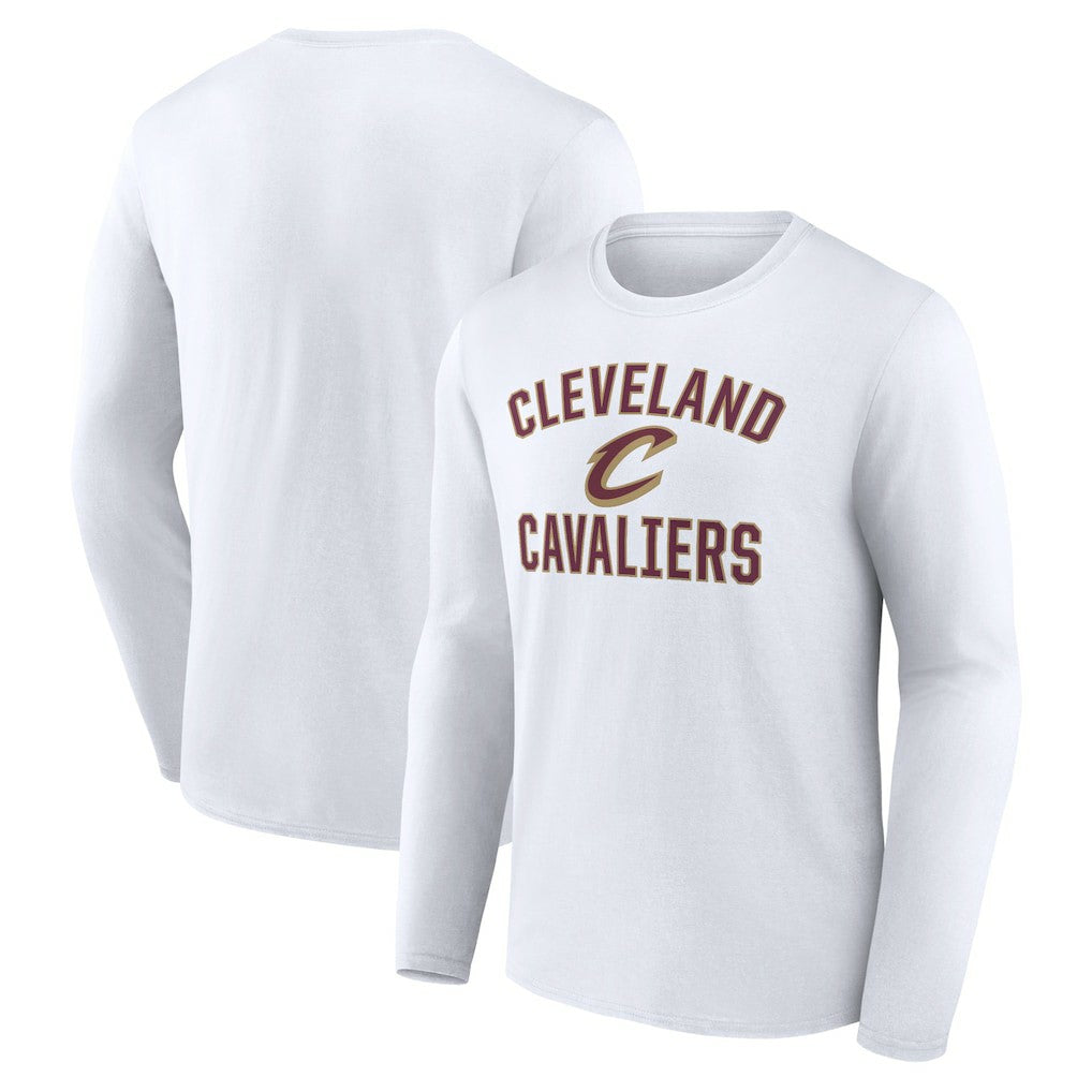 Cleveland Cavaliers Victory Arch Logo Long Sleeve T-Shirt White - NBA