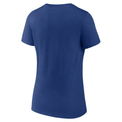 Vancouver Canucks Women's Team Logo V-Neck T-Shirt - Blue - NHL
