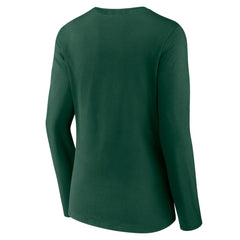 Minnesota Wild Women's Team Logo Long Sleeve V-Neck T-Shirt - Green - NHL