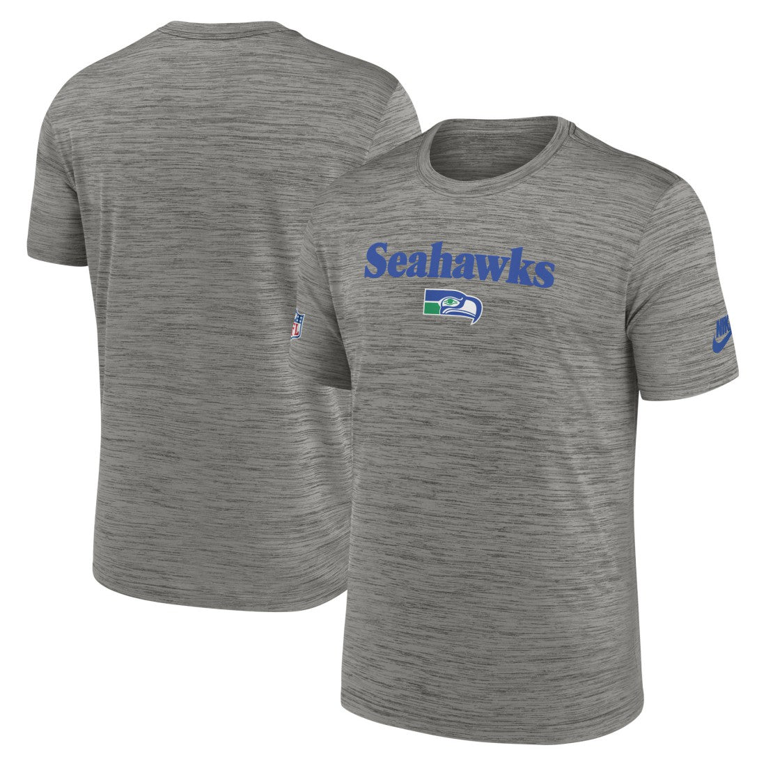 Seattle Seahawks Throwback Sideline Performance T-Shirt Heather Charcoal | Nike for Sale