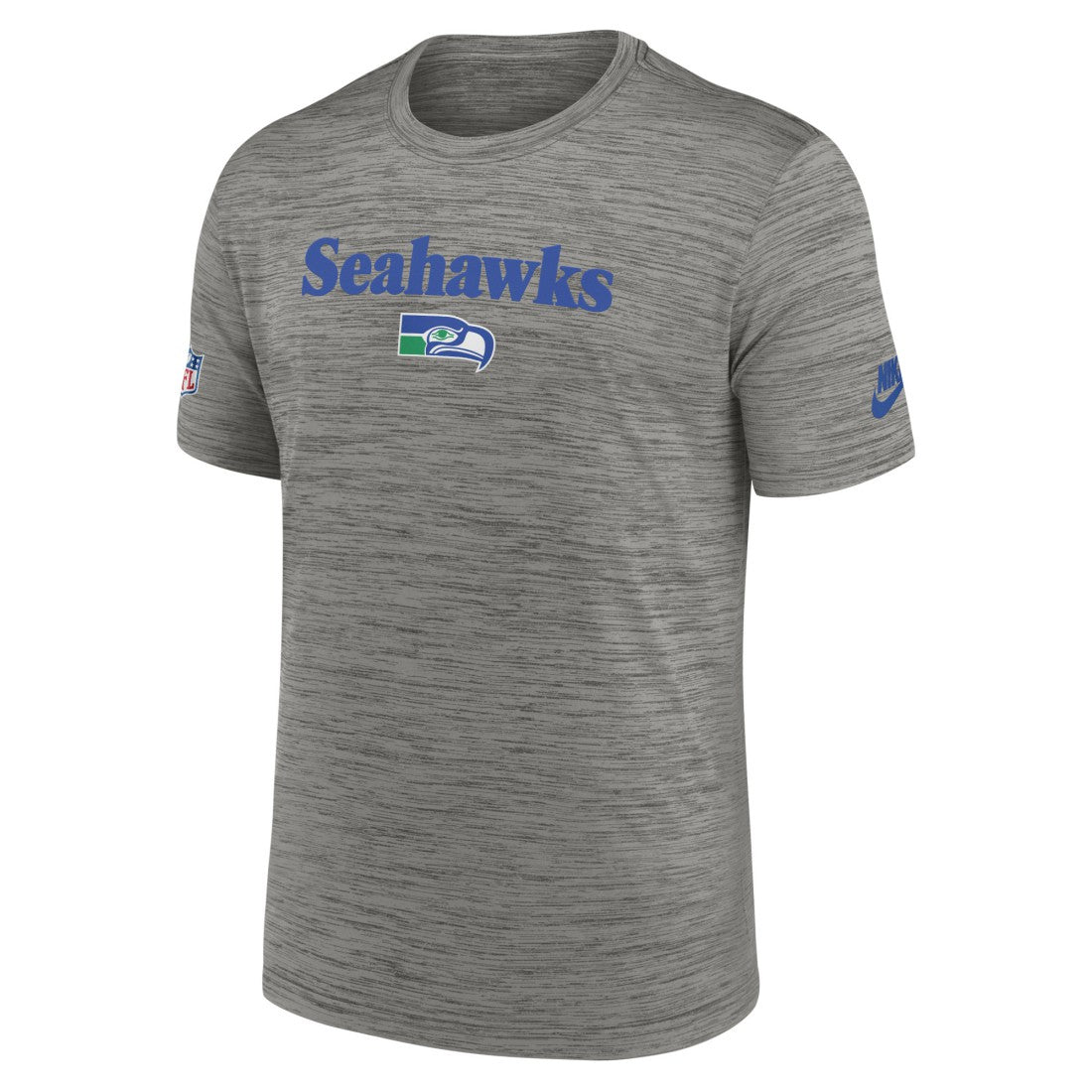 Seattle Seahawks Throwback Sideline Performance T-Shirt Heather Charcoal | Nike for Sale