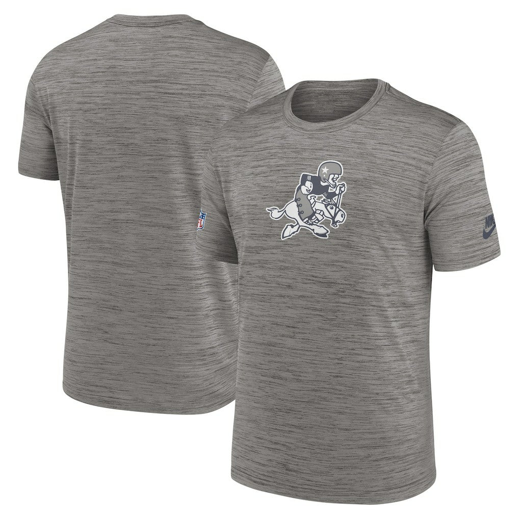 Dallas Cowboys 2023 Sideline Alternate Logo Performance T-Shirt Heather Charcoal | Nike for Sale