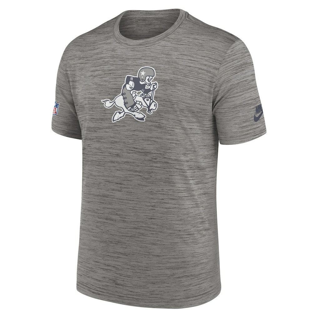 Dallas Cowboys 2023 Sideline Alternate Logo Performance T-Shirt Heather Charcoal | Nike for Sale