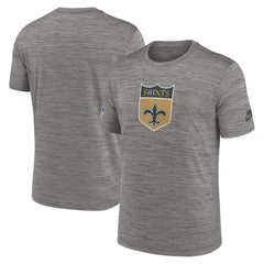 New Orleans Saints 2023 Sideline Alternate Logo Performance T-Shirt Heather Charcoal | Nike for Sale
