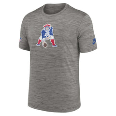 New England Patriots 2023 Sideline Alternate Logo Performance T-Shirt Heather Charcoal | Nike for Sale