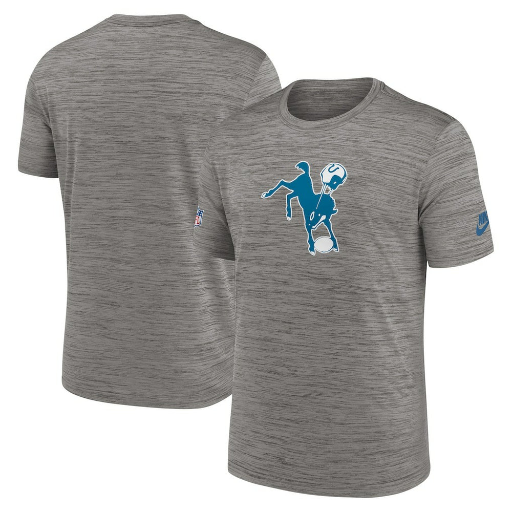 Indianapolis Colts Indiana Nights Alternate Sideline Performance T-Shirt Heather Charcoal | Nike for Sale
