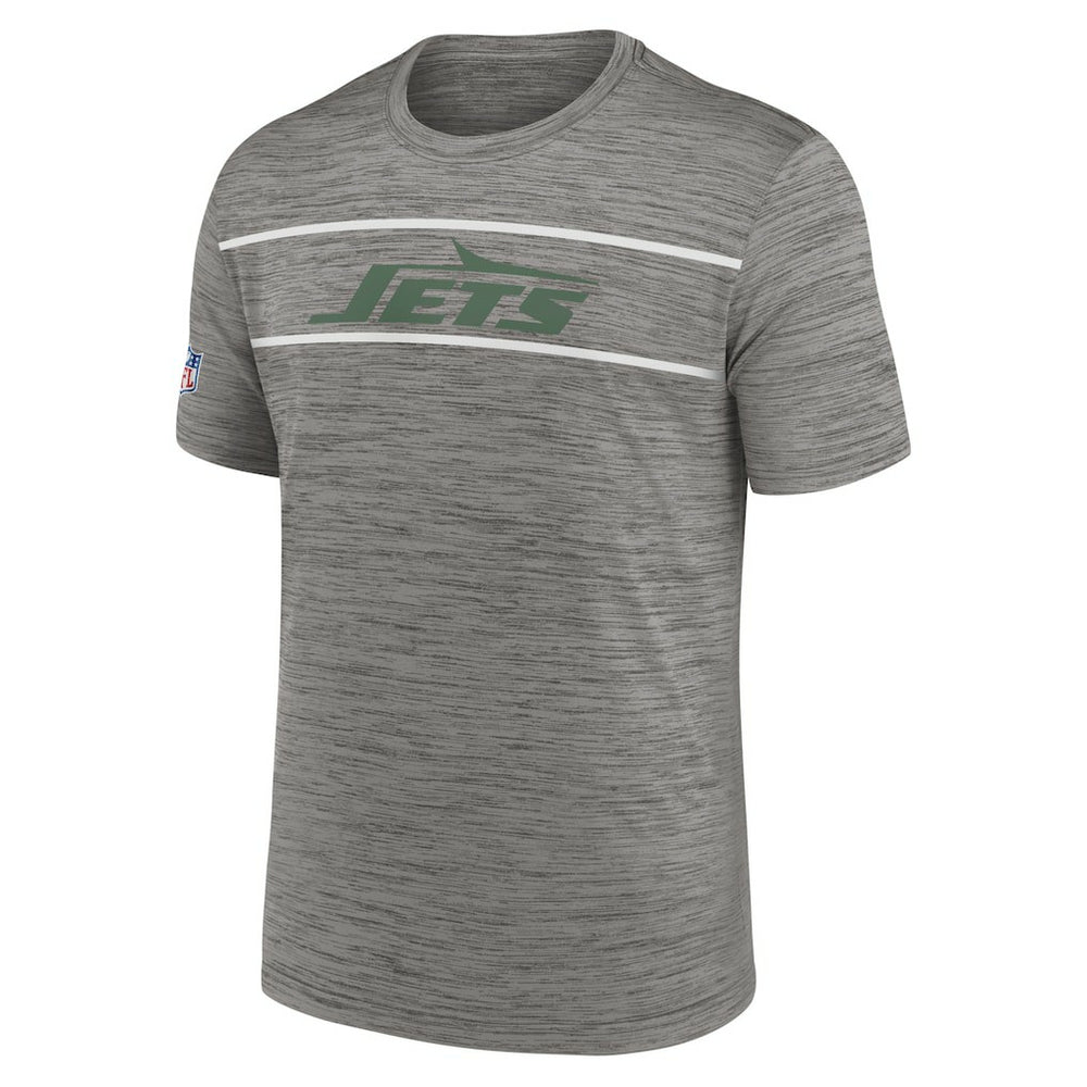 New York Jets Legacy Sideline Performance T-Shirt Heather Charcoal | Nike for Sale