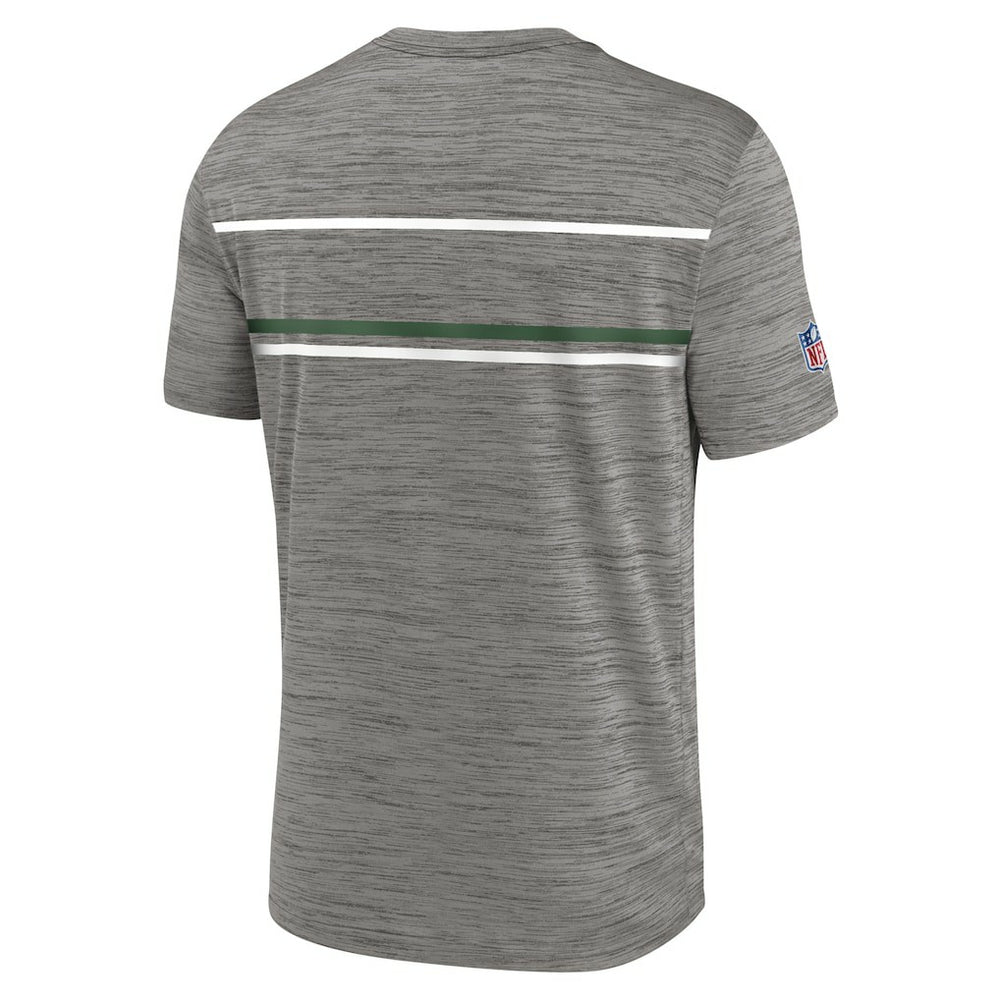 New York Jets Legacy Sideline Performance T-Shirt Heather Charcoal | Nike for Sale