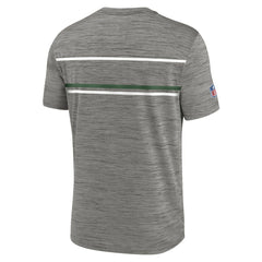 New York Jets Legacy Sideline Performance T-Shirt Heather Charcoal | Nike for Sale