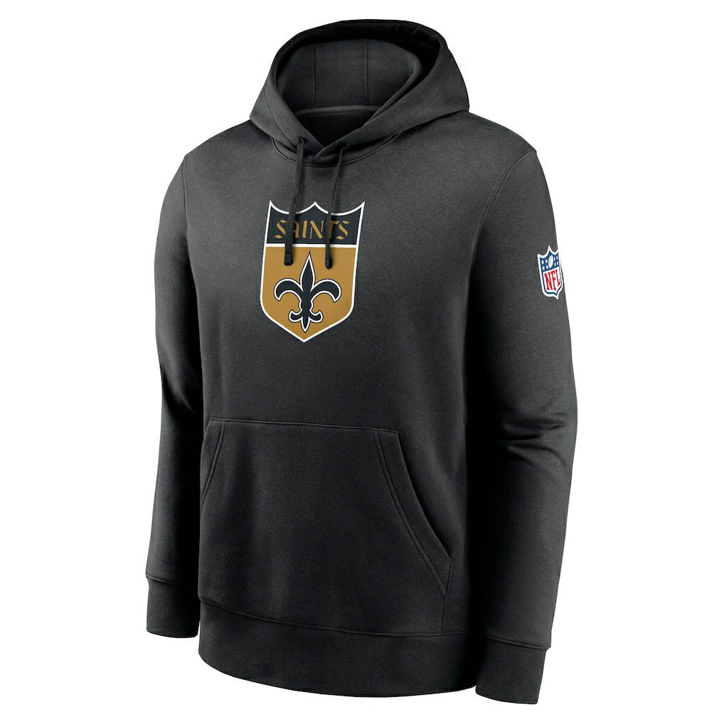 New Orleans Saints 2023 Sideline Club Alternate Tri-Blend Pullover Hoodie Black | Nike for Sale