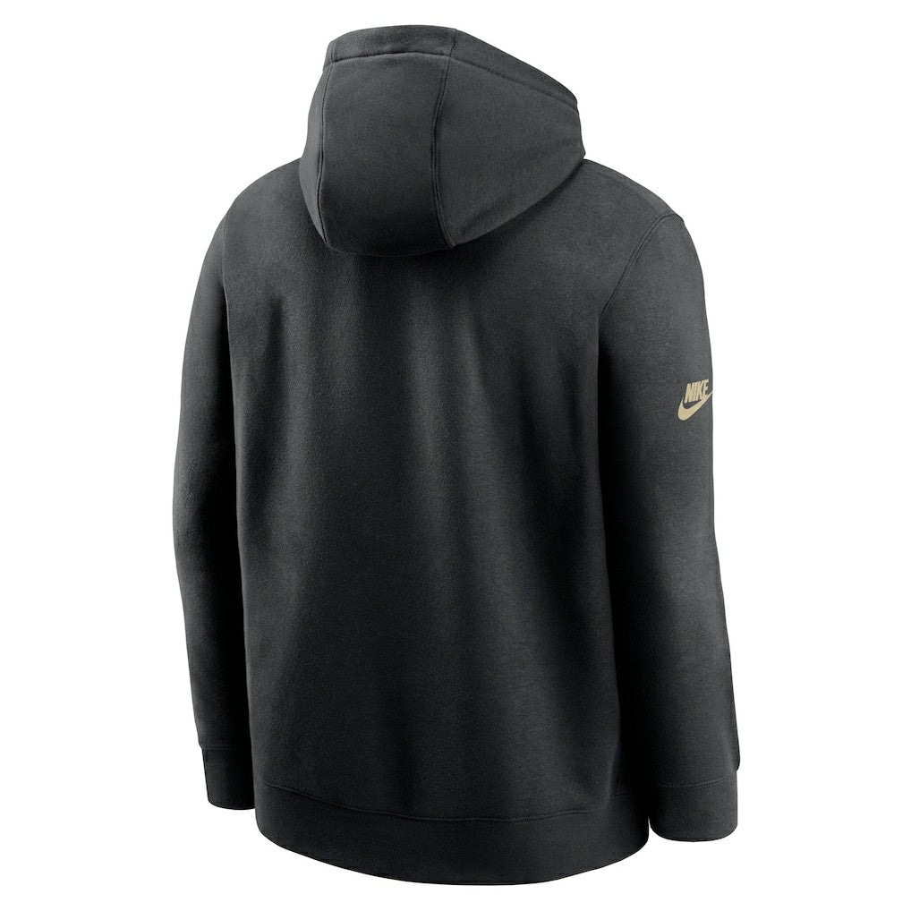 New Orleans Saints 2023 Sideline Club Alternate Tri-Blend Pullover Hoodie Black | Nike for Sale