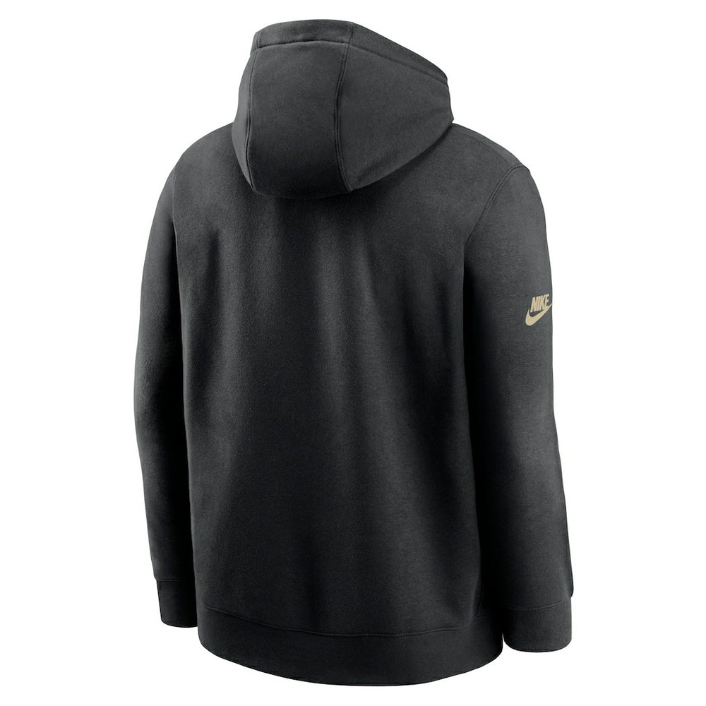 New Orleans Saints 2023 Sideline Club Alternate Tri-Blend Pullover Hoodie Black | Nike for Sale