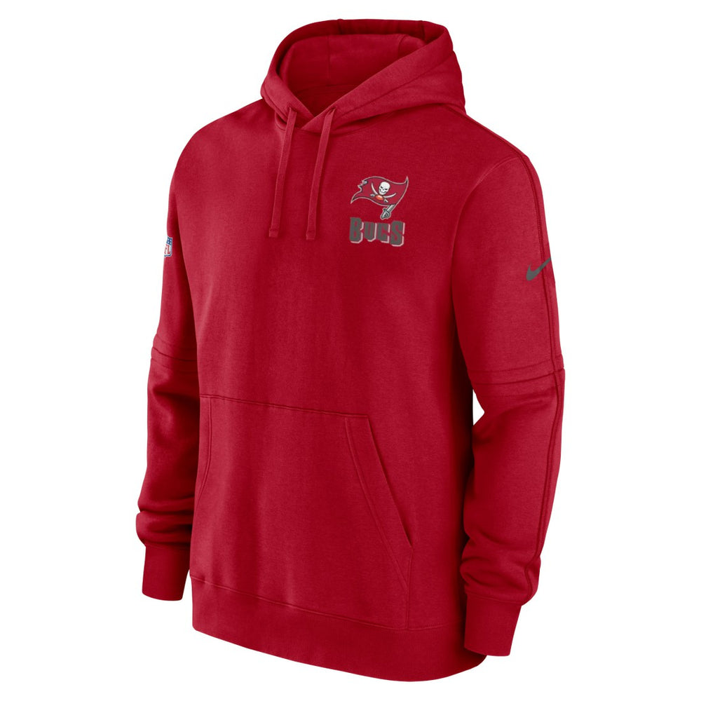 Tampa Bay Buccaneers Sideline Club Fleece Pullover Hoodie Red | Nike for Sale