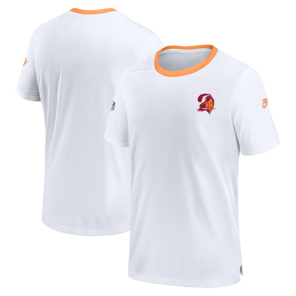 Tampa Bay Buccaneers Throwback Coach Performance T-Shirt White | Nike for Sale