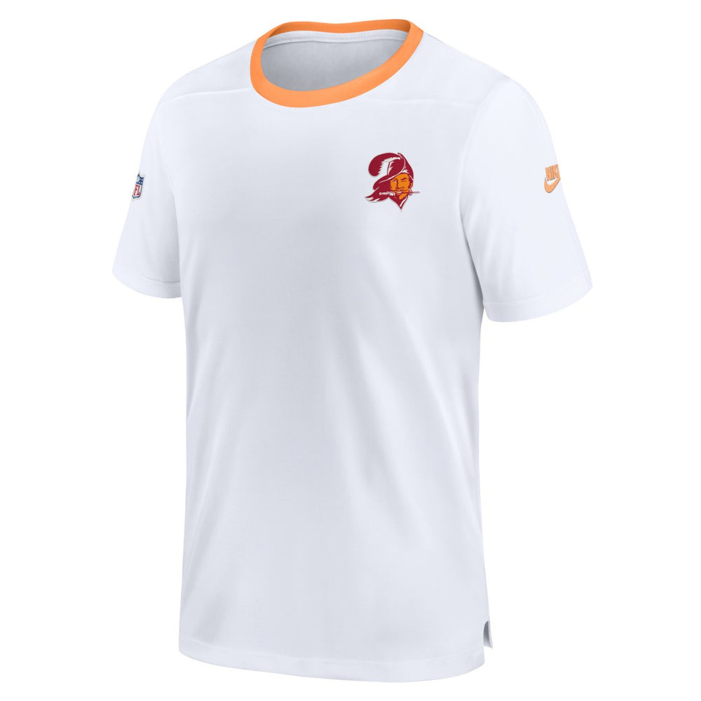 Tampa Bay Buccaneers Throwback Coach Performance T-Shirt White | Nike for Sale