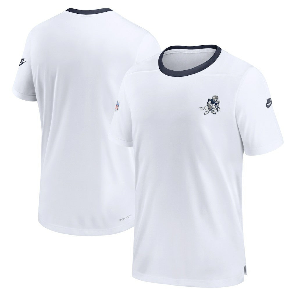 Dallas Cowboys Men's Sideline Coaches Alternate Performance T-Shirt White | Nike for Sale