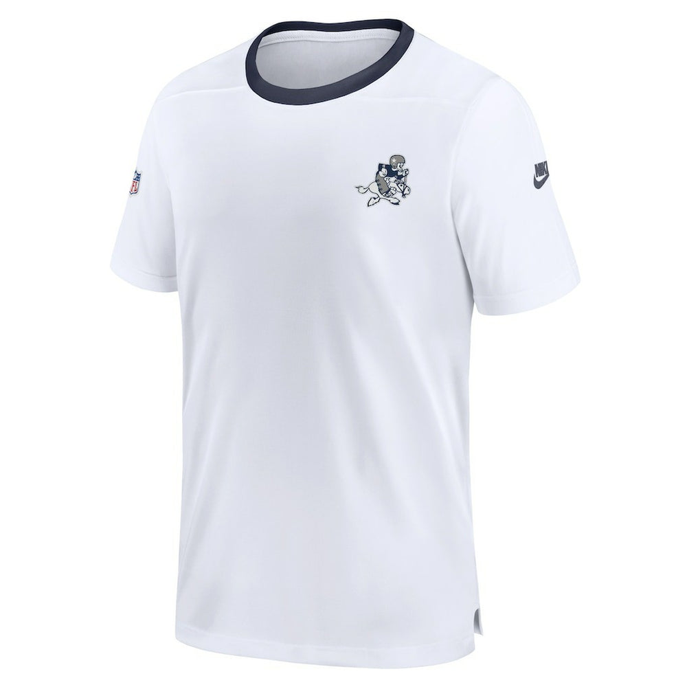 Dallas Cowboys Men's Sideline Coaches Alternate Performance T-Shirt White | Nike for Sale
