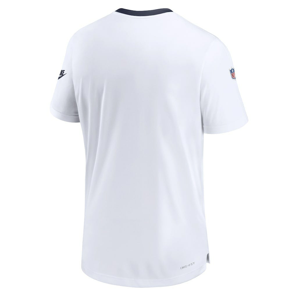 Dallas Cowboys Men's Sideline Coaches Alternate Performance T-Shirt White | Nike for Sale