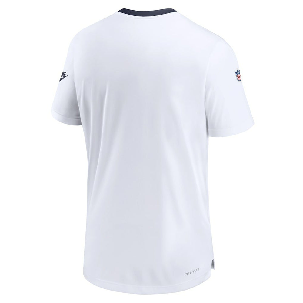 Dallas Cowboys Men's Sideline Coaches Alternate Performance T-Shirt White | Nike for Sale