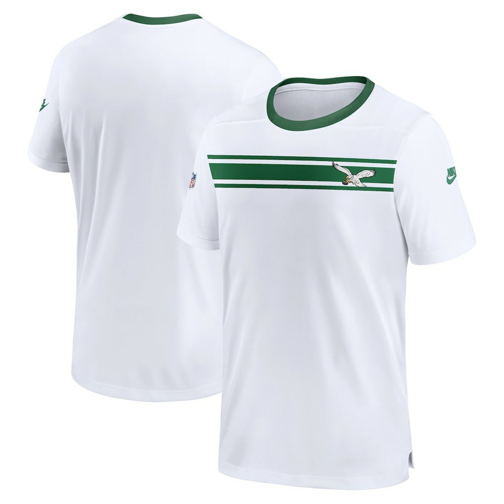 Philadelphia Eagles Men's Sideline Coaches Alternate Performance T-Shirt White | Nike for Sale