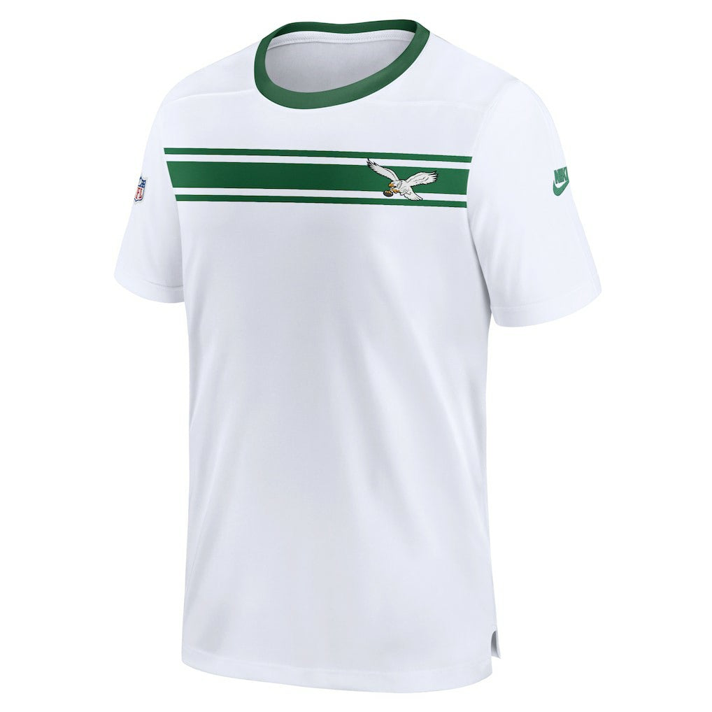 Philadelphia Eagles Men's Sideline Coaches Alternate Performance T-Shirt White | Nike for Sale