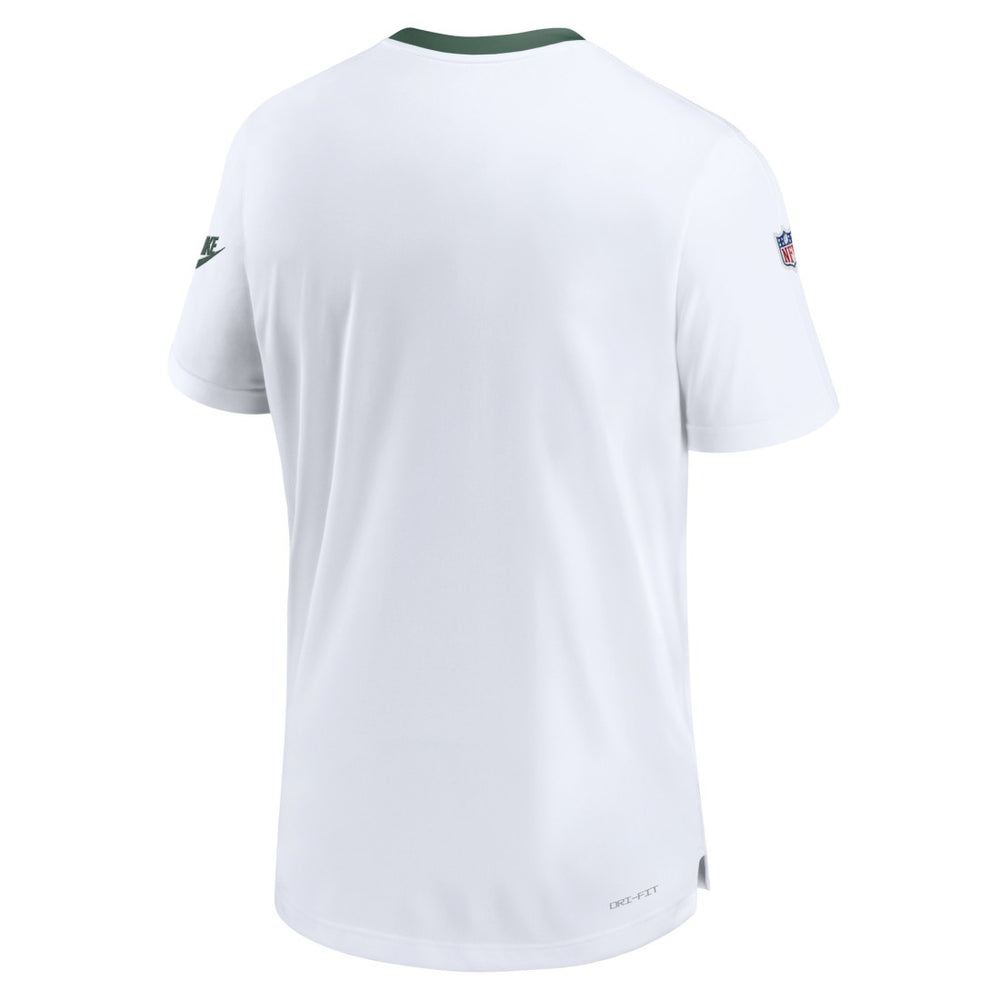 Green Bay Packers Men's Sideline Coaches Alternate Performance T-Shirt White | Nike for Sale