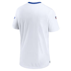 Seattle Seahawks Throwback Sideline Coaches Performance T-Shirt White | Nike for Sale