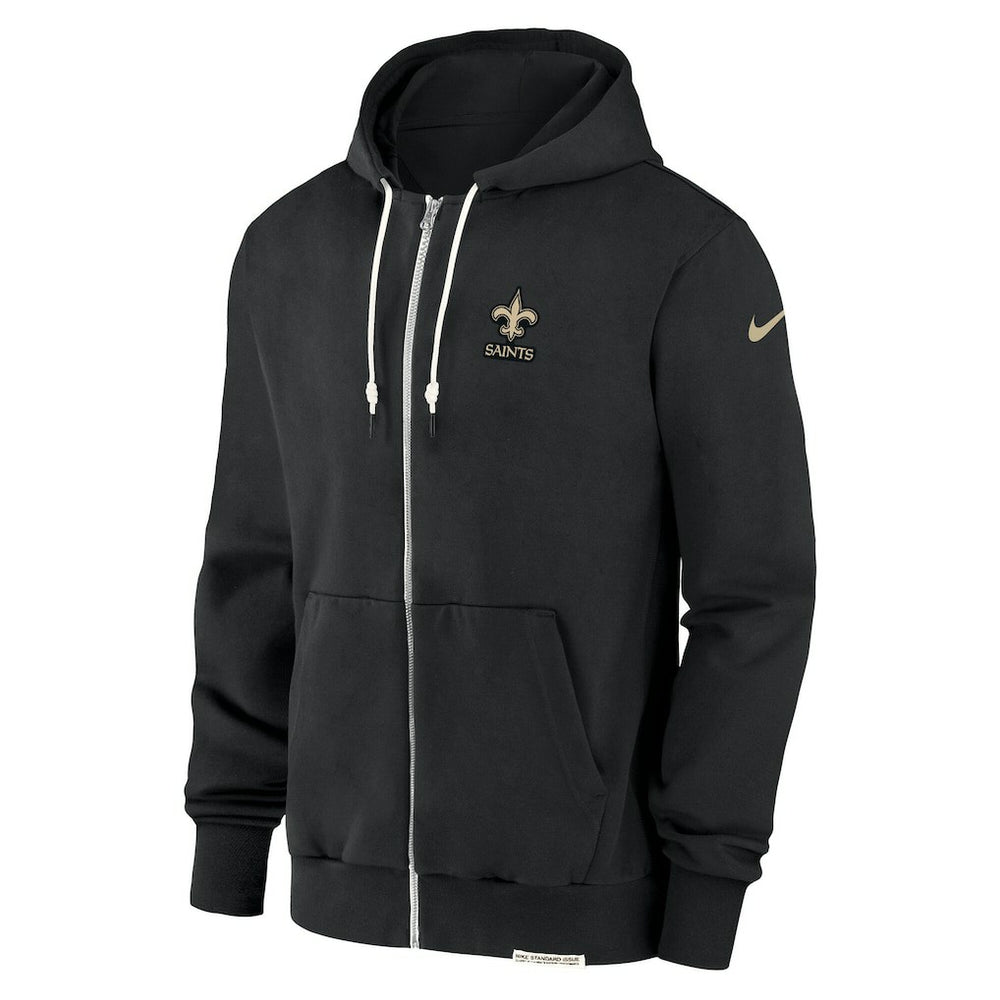 New Orleans Saints Sideline Performance Full-Zip Hoodie Jacket Black | Nike for Sale