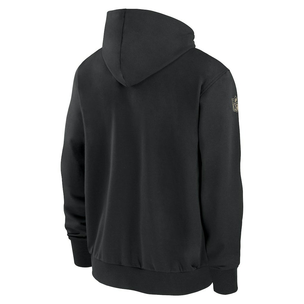 New Orleans Saints Sideline Performance Full-Zip Hoodie Jacket Black | Nike for Sale