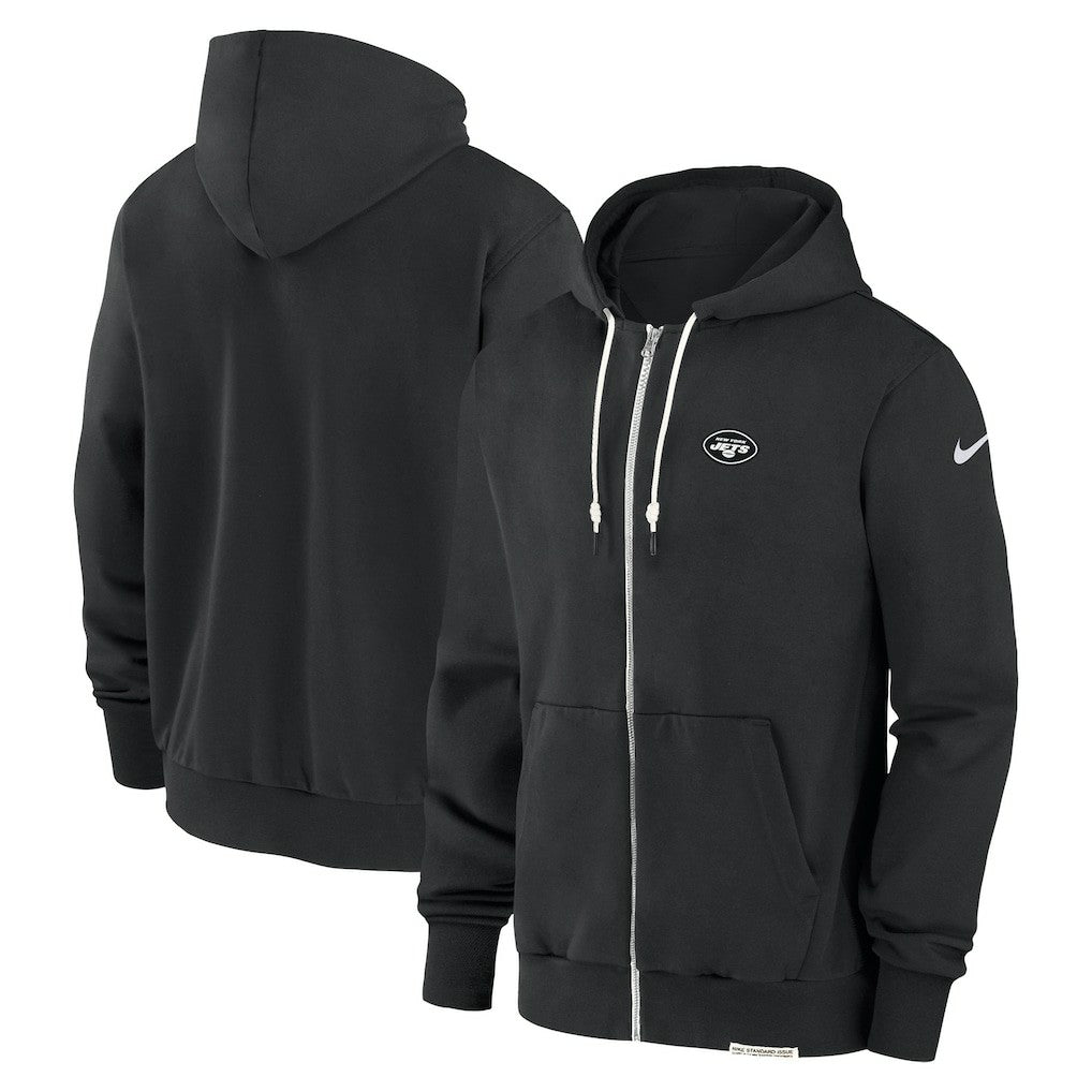 New York Jets Sideline Performance Full-Zip Hoodie Sweatshirt Black | Nike for Sale