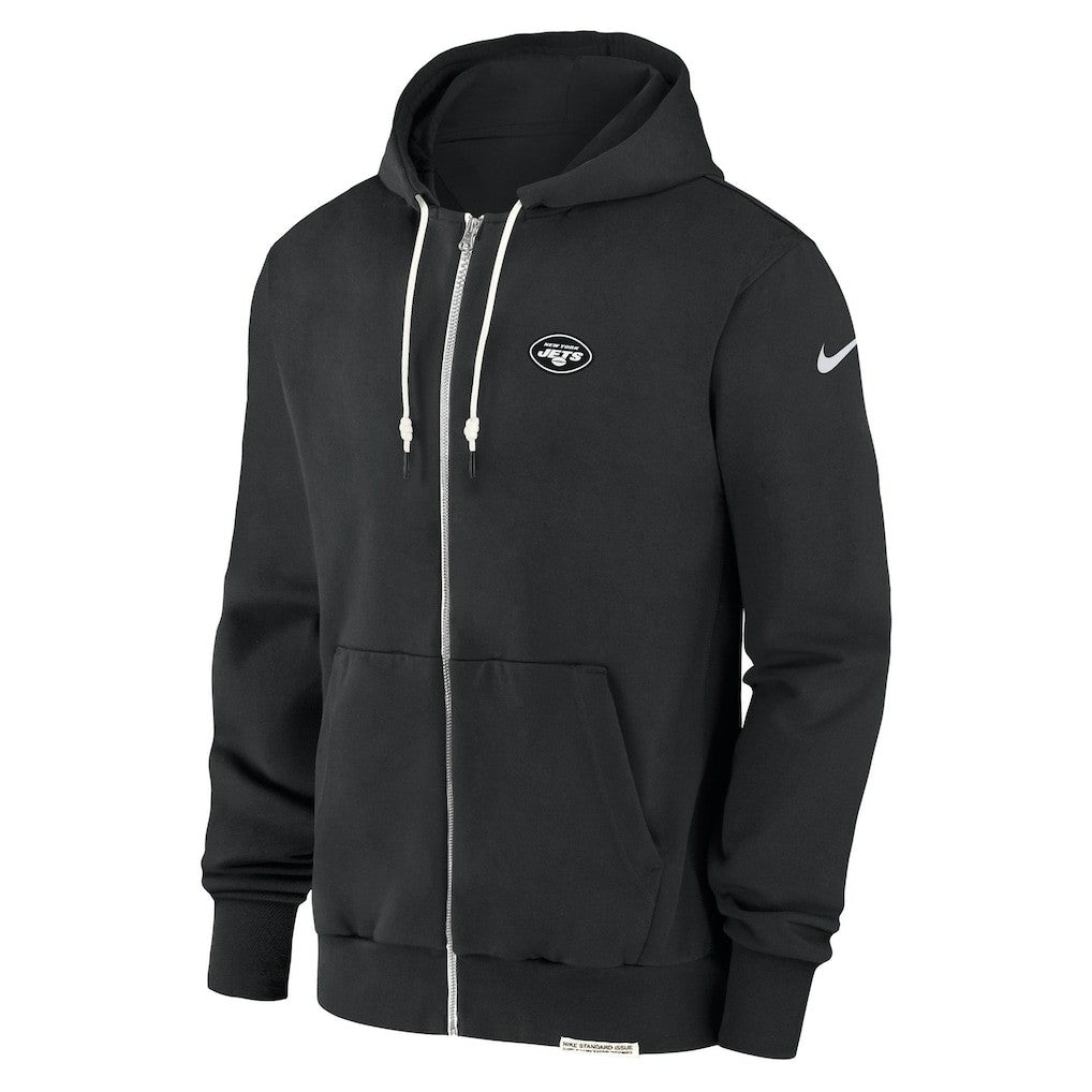 New York Jets Sideline Performance Full-Zip Hoodie Sweatshirt Black | Nike for Sale
