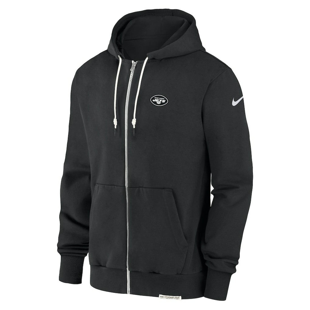 New York Jets Sideline Performance Full-Zip Hoodie Sweatshirt Black | Nike for Sale