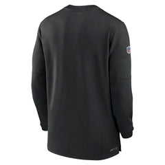 Pittsburgh Steelers 2023 Sideline Performance Long Sleeve Tri-Blend Quarter-Zip Top Black | Nike for Sale