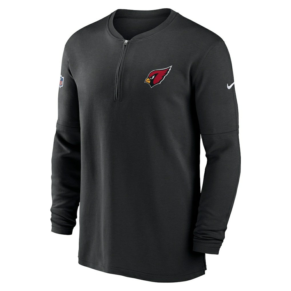Arizona Cardinals 2023 Sideline Performance Long Sleeve Tri-Blend Quarter-Zip Top Black | Nike for Sale
