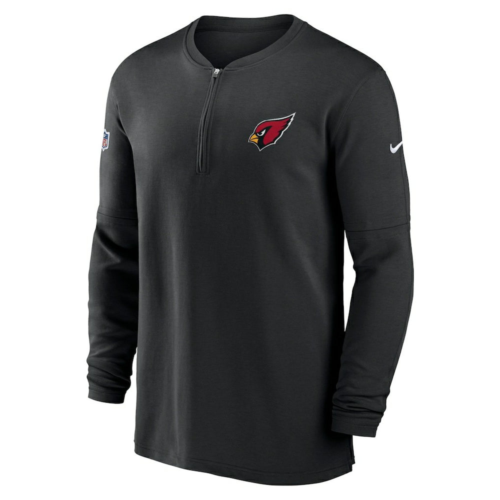 Arizona Cardinals 2023 Sideline Performance Long Sleeve Tri-Blend Quarter-Zip Top Black | Nike for Sale