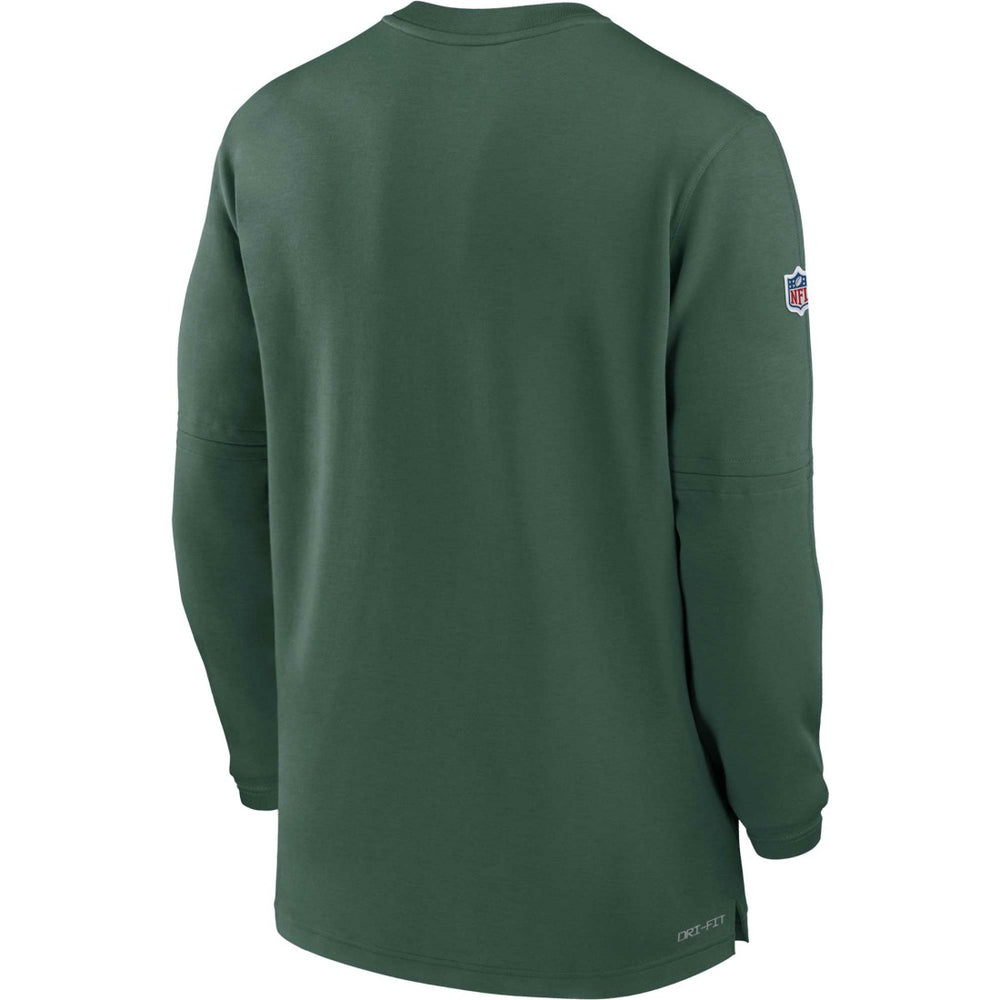 Green Bay Packers 2023 Sideline Performance Long Sleeve Tri-Blend Quarter-Zip Top Green | Nike for Sale
